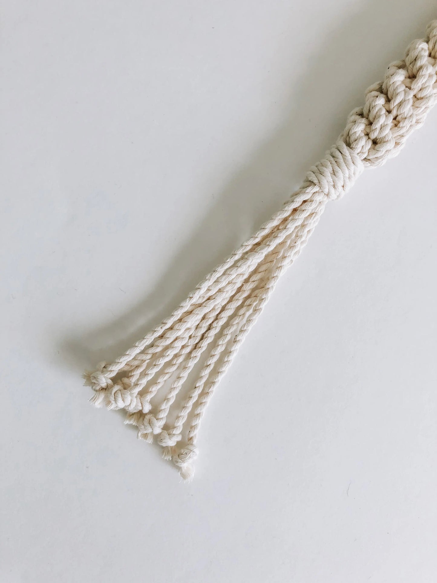 Macrame Rope Dog Tug Toy - Natural