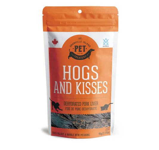 Hogs and Kisses (dehydrated pork liver dog treat)